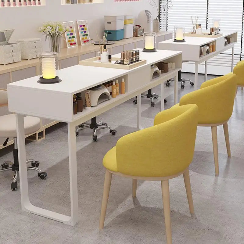 Design Supplies Nail Table Professional Dressing Modern Corner Table Commercial Salon Mesas Para Manicura Furniture CY50NT