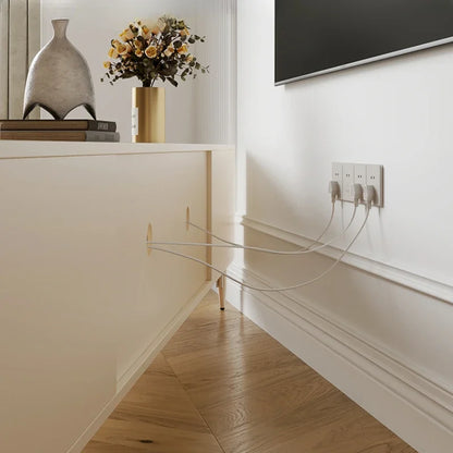 White Cute Nordic Tv Cabinet Doors Living Room Modern Stand Home Tv Cabinet Storage Drawer Mueble Para Televisor House Furniture