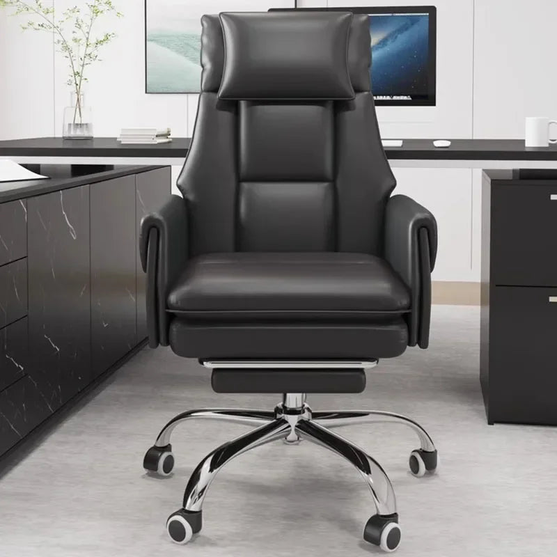 Waterproof Elastic Office Chair Gel Memory Executive Reclining Office Chair Neck Support Sillas De Escritorio Furnitures