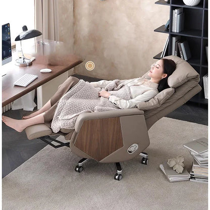Luxurious Lazy Sofa Office Chair Leather Commerce Massage Computer Boss Office Chair Home Vanity Cadeira Office Furniture Girl