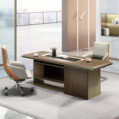 Fashion luxury desk Modern luxury solid wood boss table