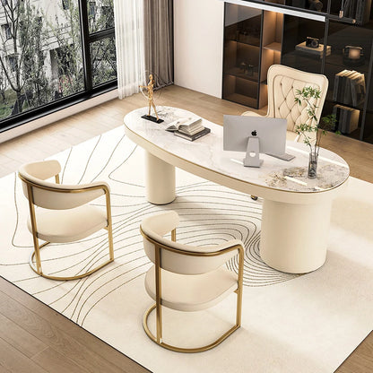 White Stand Up Desk Table Office Supplies Computer Laptop Aesthetic Desk Table Drawers Table Pour Ordinateur Home Furniture