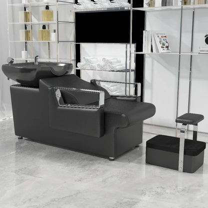 Luxury Basin Shampoo Chair Hair Therapy Styling Stations Hairwash Bed Head Spa Haar Wasch Liege Salon Equipment Furniture
