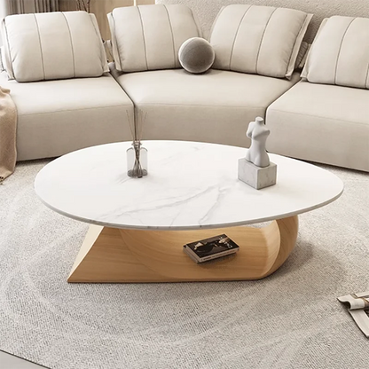 Oval Modern Coffee Table Luxury Irregular Organiser Outdoor Center Coffee Table Mesa Lateral Hotel Mesa Auxiliar Salon Furniture