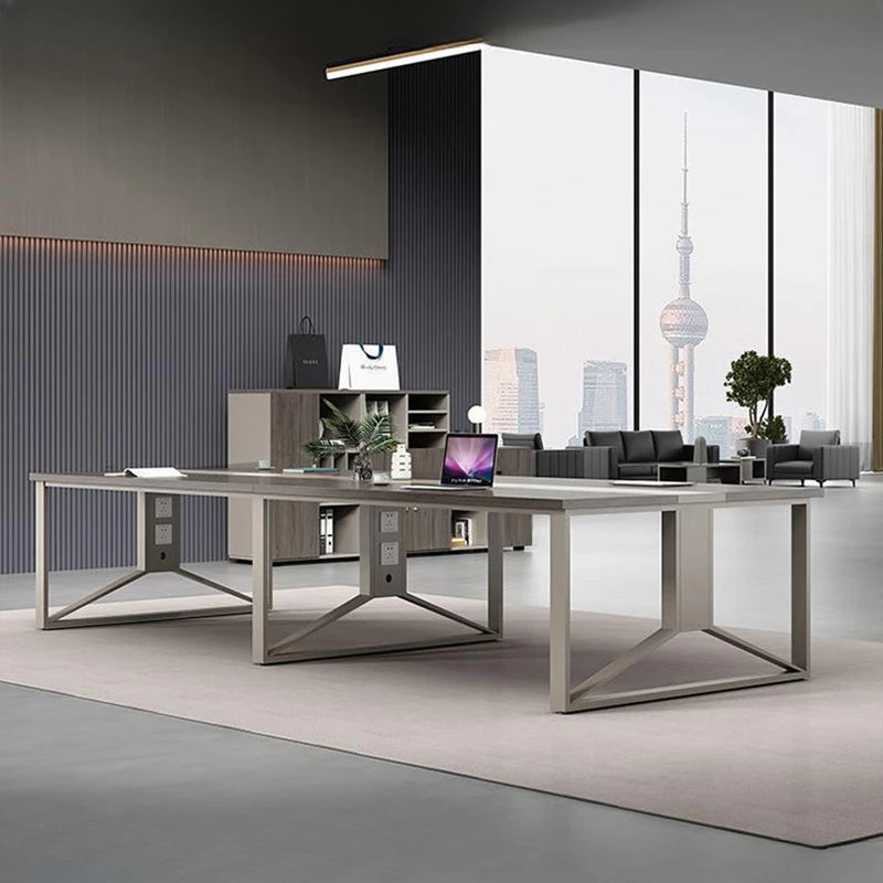 Meeting Shelves Table Church Gaming Square Break Electric Meeting Table Modern Executive Escritorio Office Furniture OK50HY