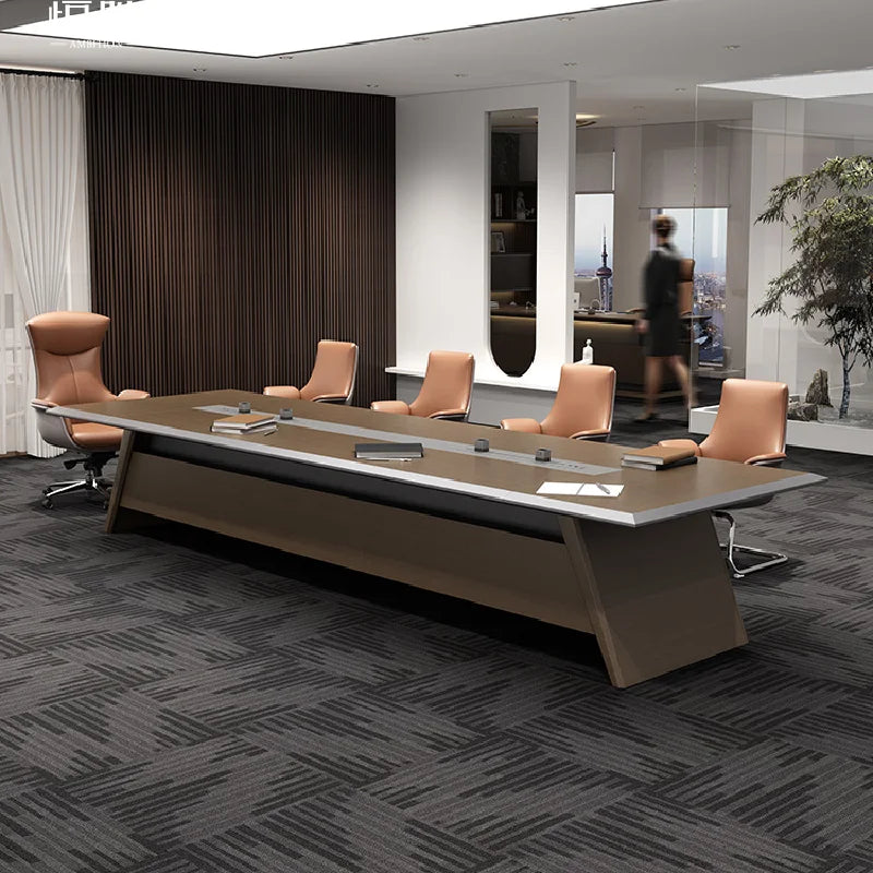 Luxury Executive Office Desk – Corner Design, Aesthetic Conference and Reception Desk, Modern Office Furniture.