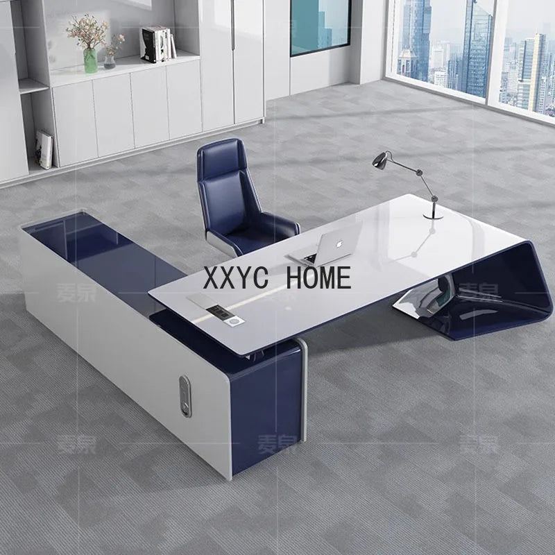 Organizers Gaming Painted Boss Desk Fashionable White Personalized Simple Modern Office Desks Writing Furniture