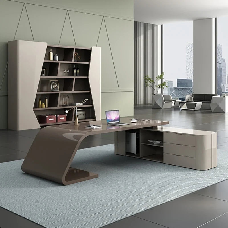 Study L Shaped Office Desks Executive Luxury Ergonomic Gaming Art Computer Desks Student Work Biurka Komputerowe Home Furniture