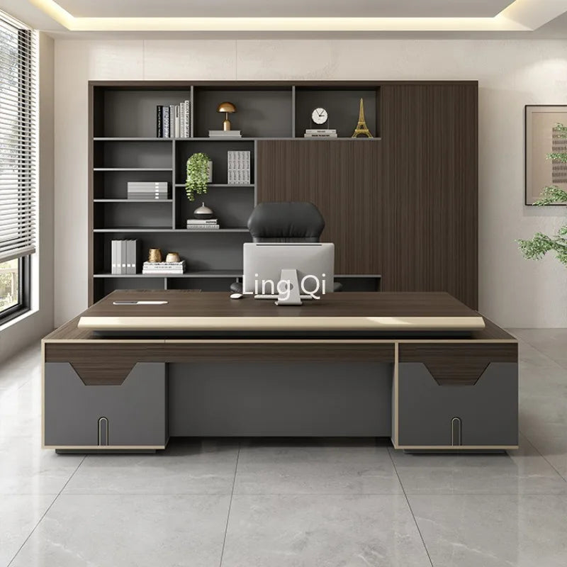 L Shaped Desk Height Table Study Seating Corner Office Furniture Gaming Organizer Setup Accessories Modern Extendable Work Boss
