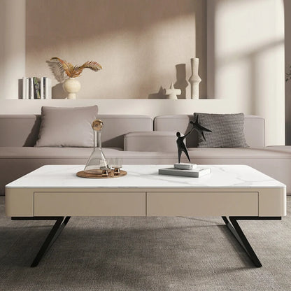 Modern Minimalist Coffee Table Square Living Room Center Nordic Computer Coffee Tables Makeup Luxury Office Muebles Furniture