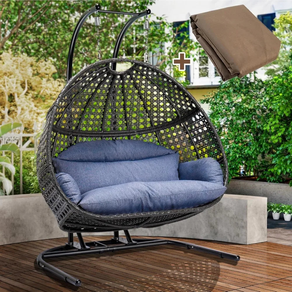 2-Person Swing Chair with Stand