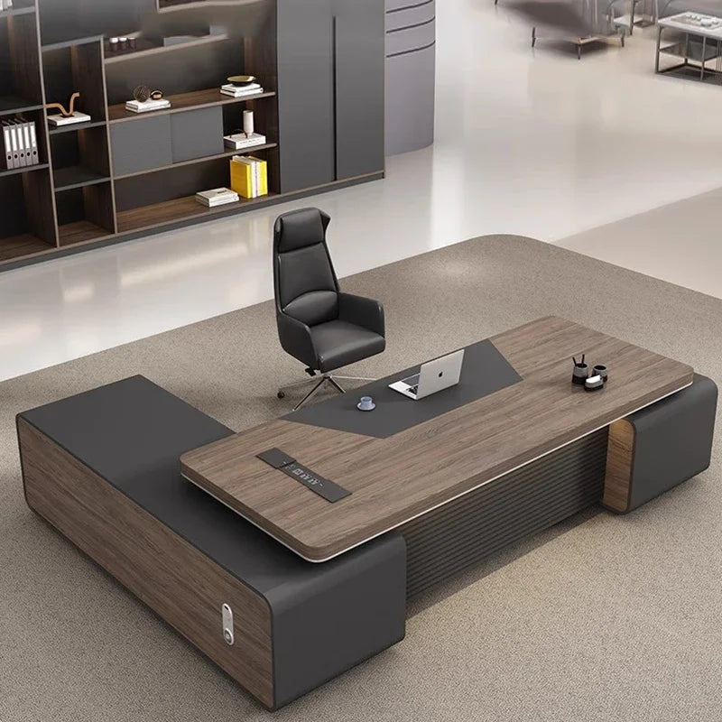 Executive desk for office— use for study, gaming, and work with a corner table design.