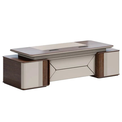 Minimalist modern board of directors, senior executive desk, high-end executive desk, light luxury boss office desk, office furn