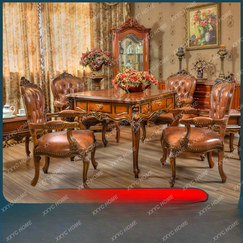 Villa European High-End Solid Wood Mahjong Machine Mahjong Table Automatic Dining Table