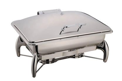 YUFEH good quality silver plated luxury chafing dish set with glass lid high-end buffet stove food warmer hotel chafing dishes