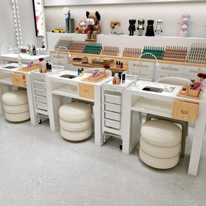 Professional Aesthetic Table Set Salon Furniture Manicure Nail Tables Salon Furniture Desk Aesthetics Mesa Beauty Furniture