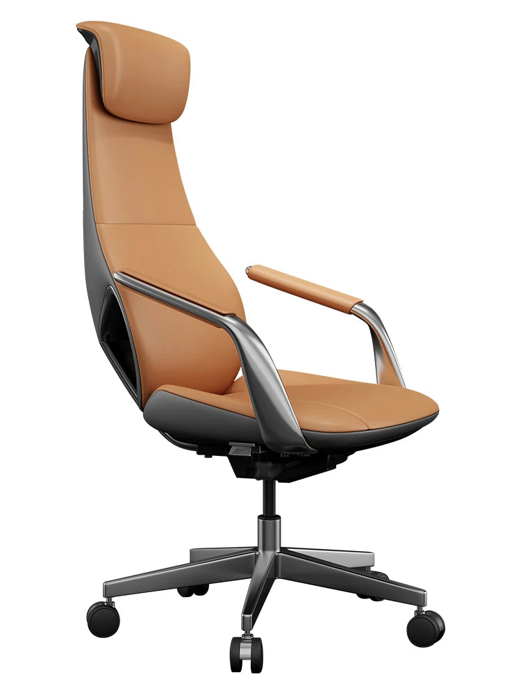 Italian Luxury Leather Boss Chair Comfort Office Ergonomic  Senior Computer Chair Study Executive