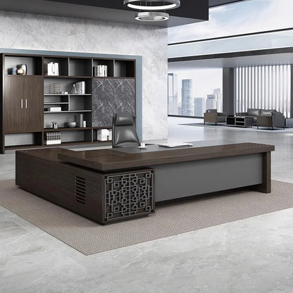 L-Shaped Computer Desk for Office