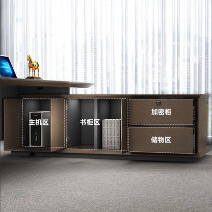 Writing Computer Office Desk Reception Drawers Minimalist L Shaped Table Office Desks Wood Escrivaninha Para Quarto Furniture