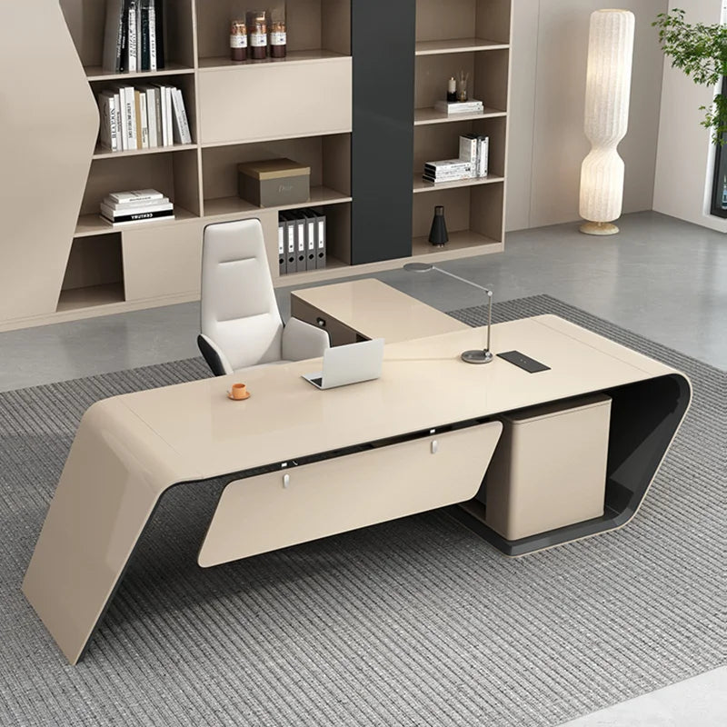 Professional Office Furniture Tables Desk Automatic Table Work Sofa Side Minimalist Computadora Reading Computer Offices
