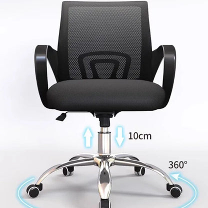 Nordic adjustable executive office chair: modern, mobile, with backrest
