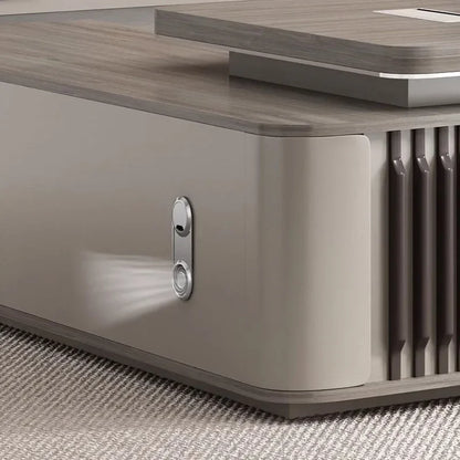 L Shaped Writing Office Desk Supplies Luxury European Drawers Computer Desks Floor White Escritorios De Ordenador Furnitures
