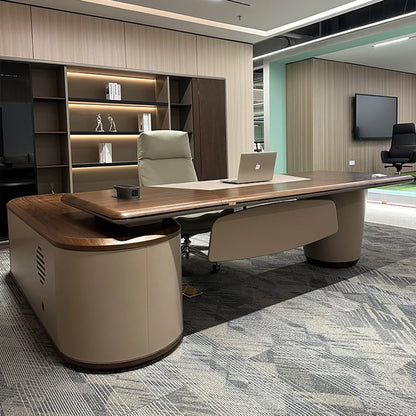 Corner Office Desk Drawers Organizer Luxury Writing Shaped Workbench Workflow Bureau Computer Tavolo Gaming Office Furniture