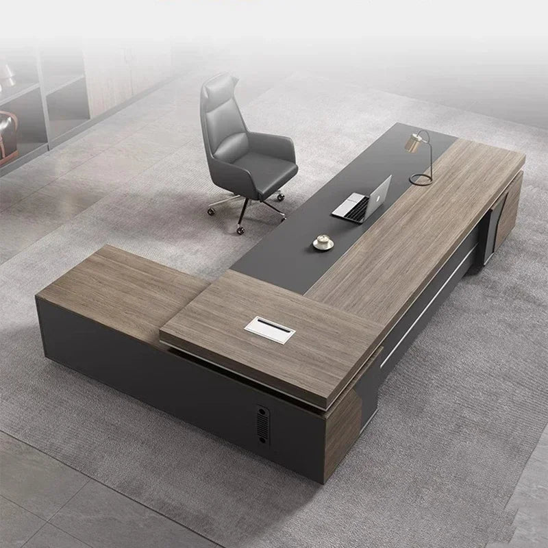 Kawaii L-Shaped Gaming Desk – Ideal for Study, Conference, and Office Use