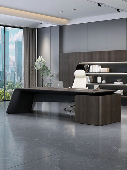 Designer Desk Simple Modern President Desk Office Multi-functional Single Senior Feeling Boss Desk And Chair Combination