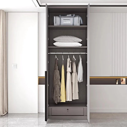 Simple Storage Wardrobes Wooden Hanging Dressers Baby Cupboard For Clothes Free Shipping Kids Armario De Ropa Home Furniture