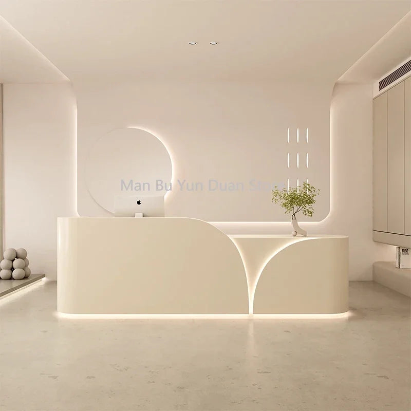 Aesthetic Reception Furniture—Spa Checkout Counter