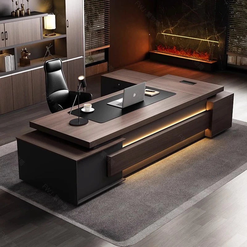 Organization Office Desk Study Computer Ergonomic Writing Office Desk Corner Standing