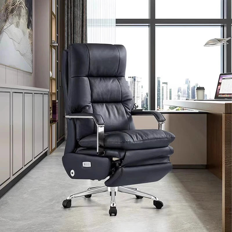 Ergonomic Modern Executive Office Chair – Mobile, Full-Body Massage, and Luxury Lounge Design.