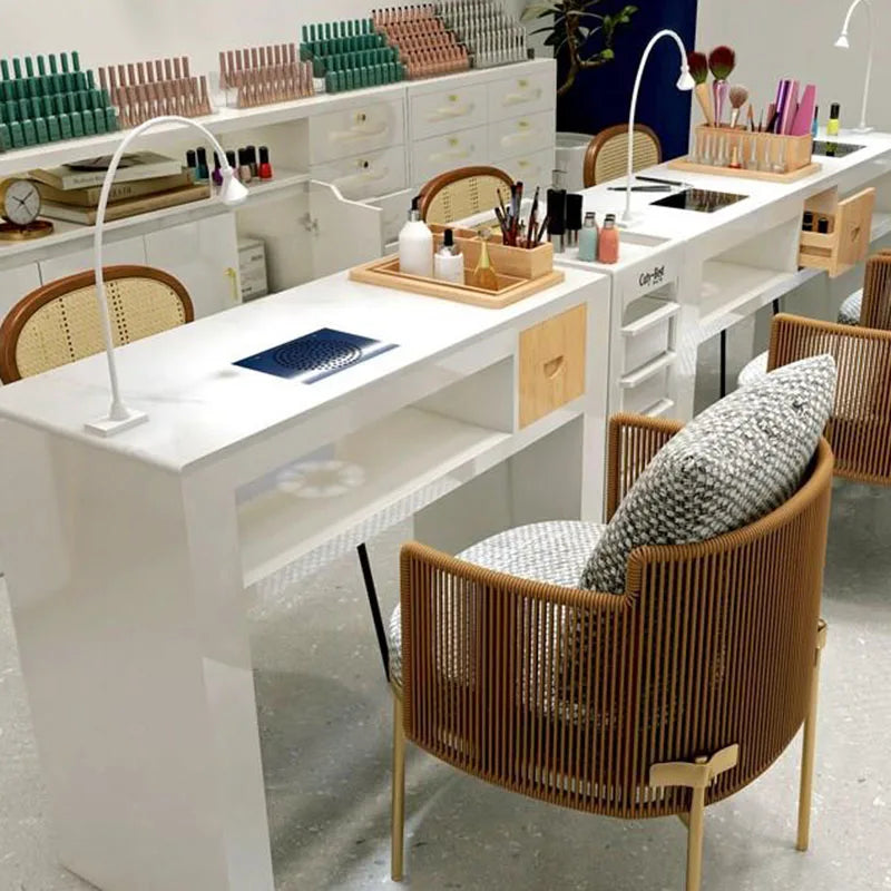 Manicure Chair Nail Salon Furniture Professional Tables Nails Table Beauty Supplies Aesthetic Mesas De Designer Equipment