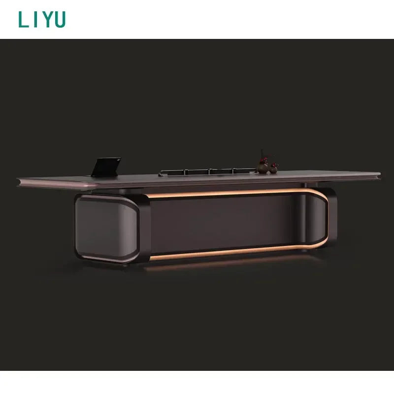 Liyu  Hot Sale Modern Stylish High-End Rectangle Conference Table Exquisite Craftsmanship Office Home School Hotel Furniture Use