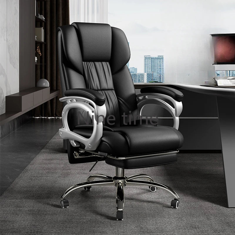 Ergonomic Meditation Office Chair – Leather Executive Chair with Queening Massage