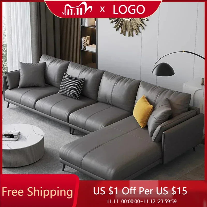 Simple Reception Living Room Sofas Leather Waterproof Armchair Nordic Living Room Sofas European Italian Canape Salon Furniture