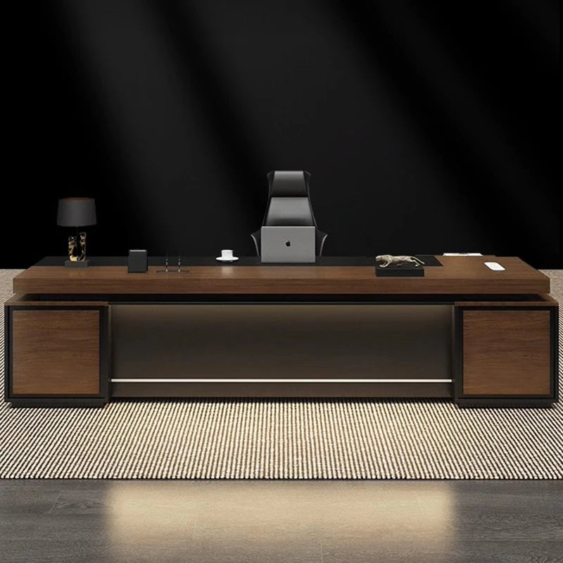 ffice desk with drawers, ideal for gaming, desktops, and monitors