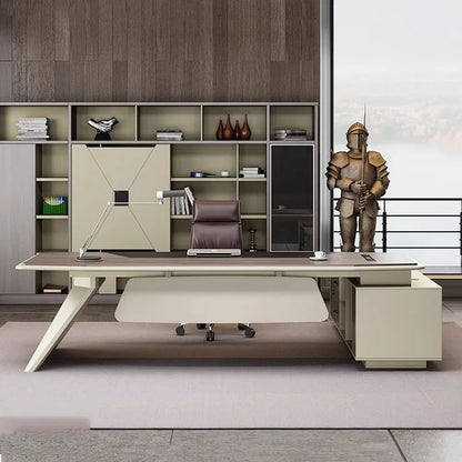 Storage Filing Office Desk Writing Conference Laptop Boss Drafting Office Desk Meeting Scrivania Bianca Office Furniture HDH