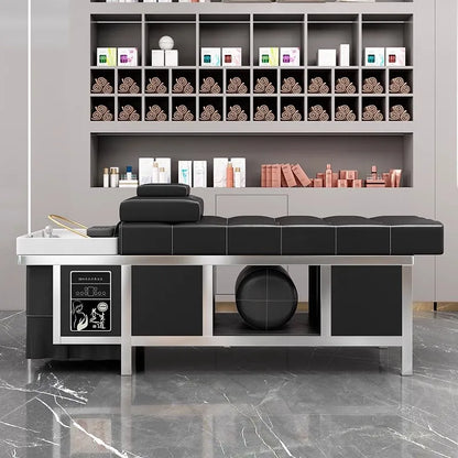 Headspa Bed Hairdressing Shampoo Products Salon Spa Hair Water Hoop Pedicure Foot Chair Salons Mobilier Coiffure Stylist Massage