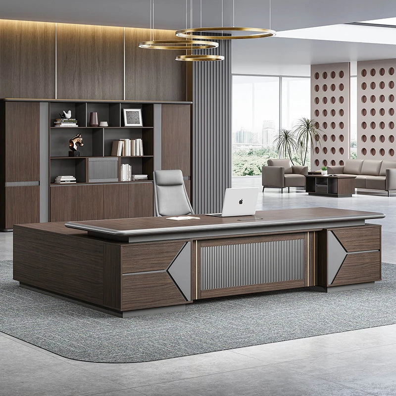 Luxury Corner Office Desk with Drawer