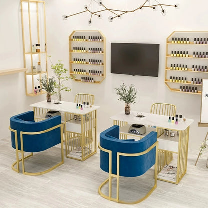 Corner Table Professional Nail Manicure Tables Arm Rest Nails Salon Furniture for Beauty Salon Portable Desk Pedicure Chairs Gel