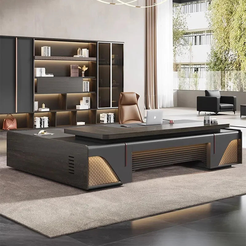 Modern Executive L-Shaped Computer Desk