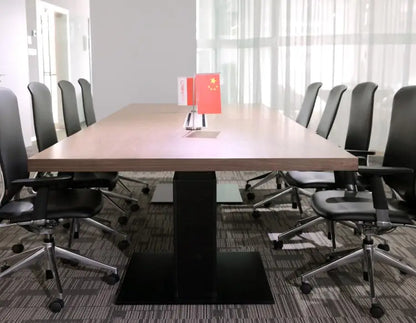 office customized furniture big large small wood meeting table desk and chair set conference table