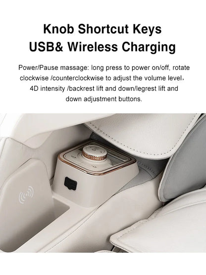 Zero Gravity Massage Chair Electric Heating Full Body Intelligent Advanced Design Improves Ergonomics