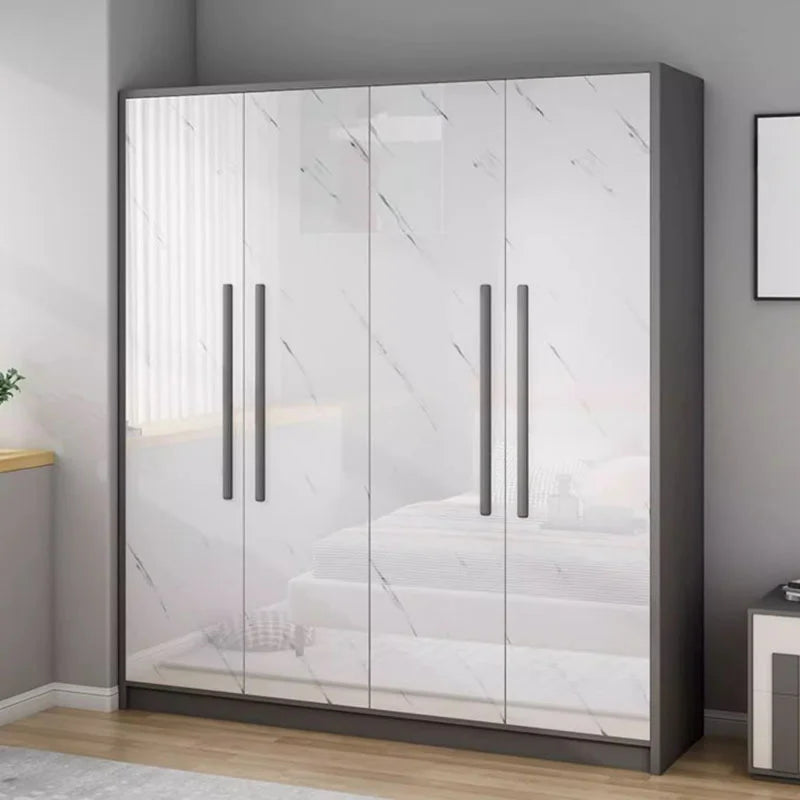 Women Wood White Wardrobe Storage Drawer Bright Nordic Bedroom Wardrobe Hotel Display Cabinet Ropero Armables Home Furniture