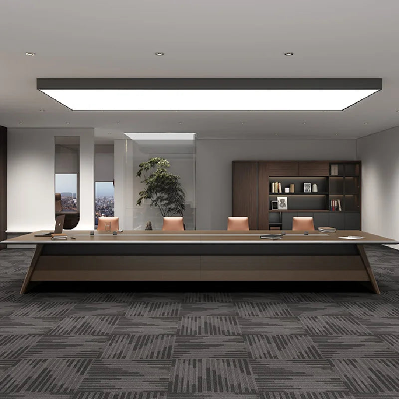 Luxury Executive Office Desk – Corner Design, Aesthetic Conference and Reception Desk, Modern Office Furniture.