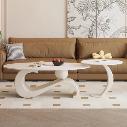 Fashionable Round Coffee Table Premium Minimalist Large Nordic Side Table Elegant Aesthetic Mesa Auxiliar Salon Home Furniture