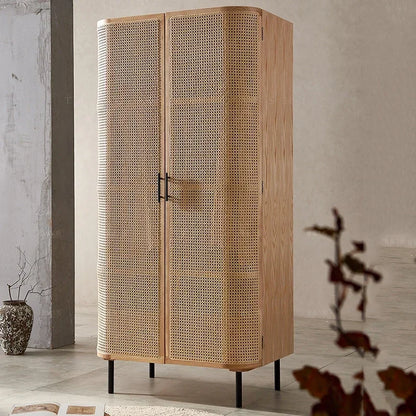 Nordic Modern Clothes Storage – Open Cabinets and Drawers for Living Room and Bedroom