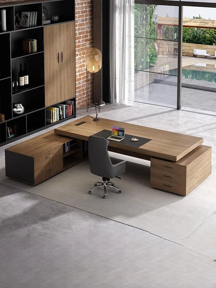 Desk boss desk President desk simple modern manager office desk chair combination office large class table